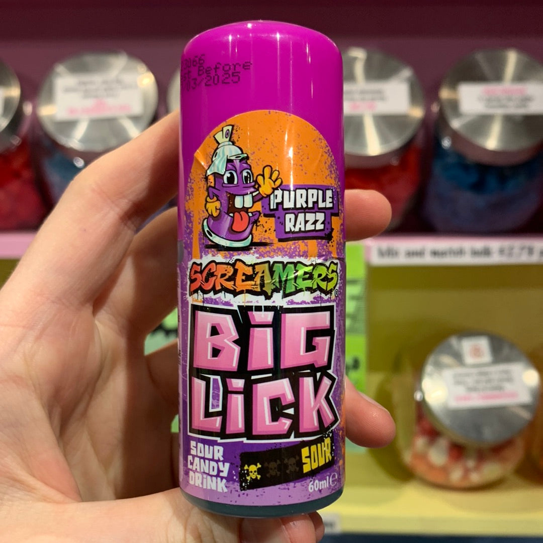 Screamers Big Lick Purple Razz – Dessart Sweets Ice Cream & Candy