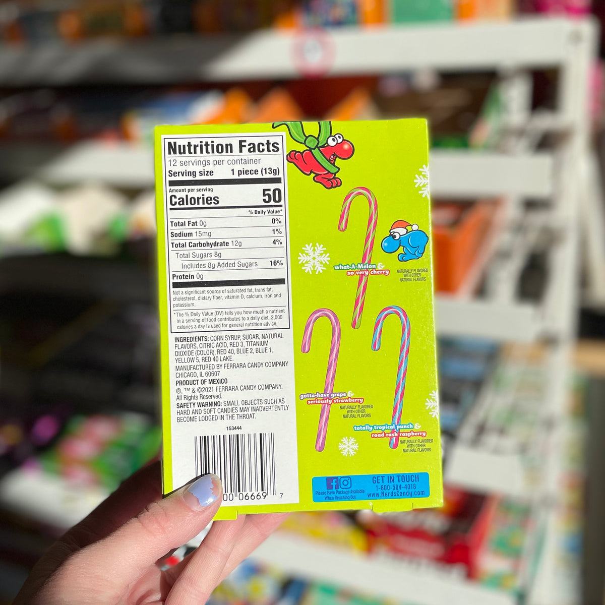 Nerds Candy Canes Dessart Sweets Ice Cream & Candy Store