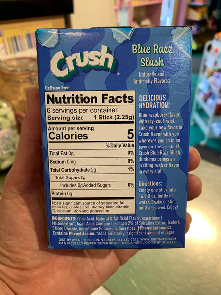 Blue Razz Slush Crush Singles