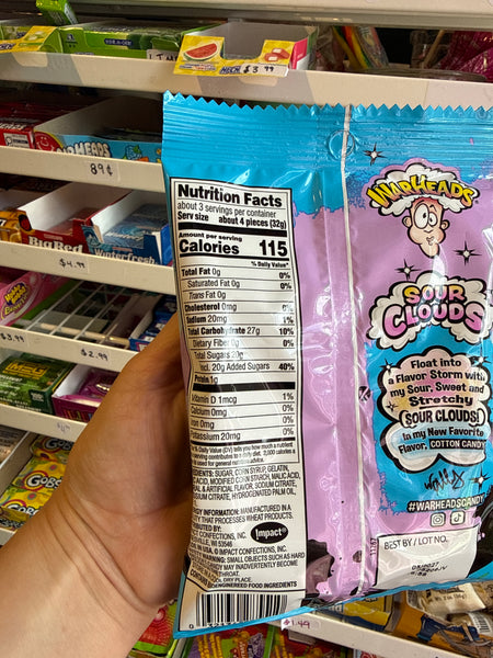 Warheads Cotton Candy Sour Clouds
