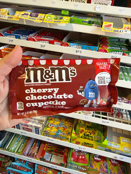 M&M Cherry Chocolate Cupcake