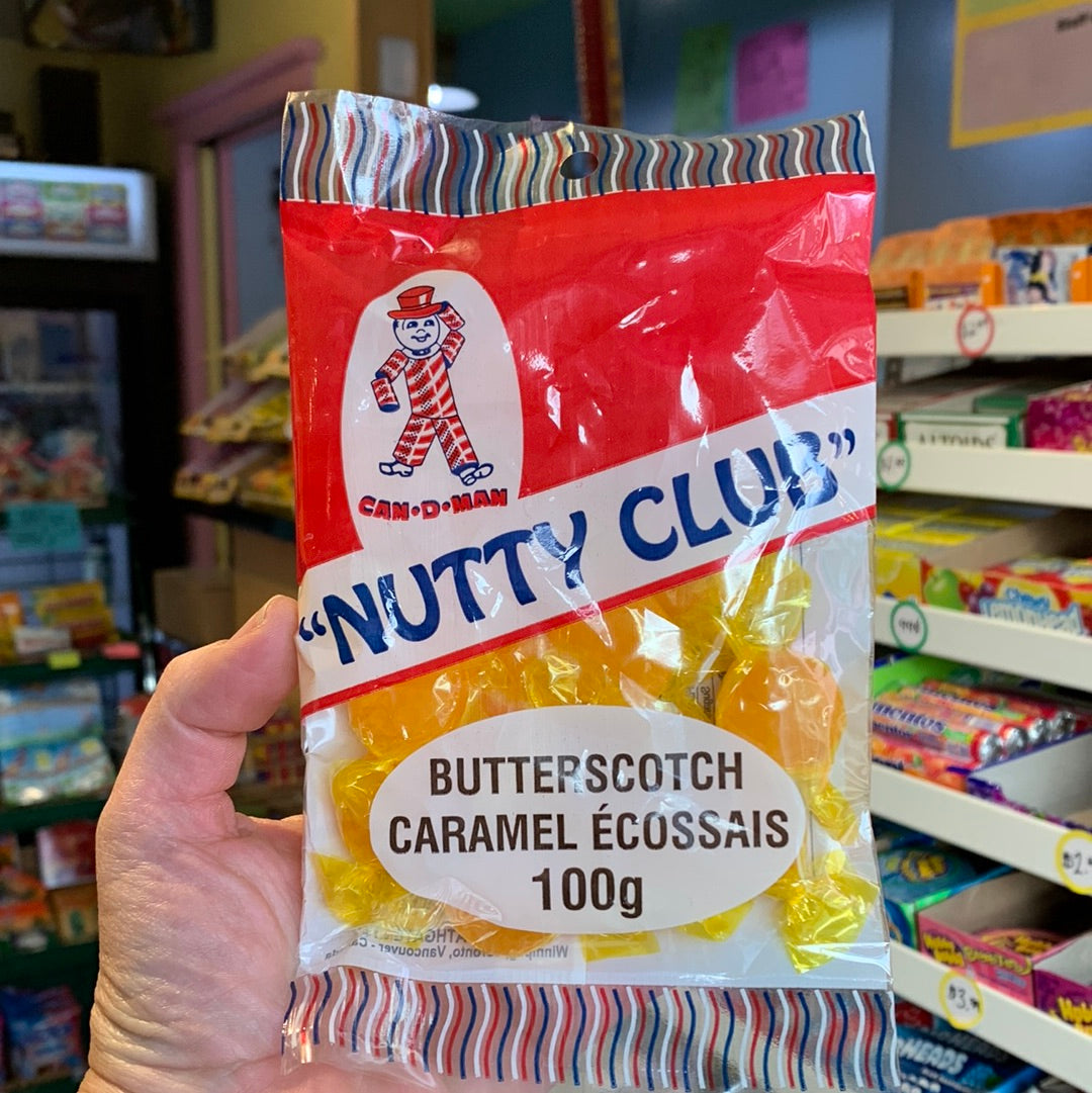 Nutty Club Butterscotch Drops