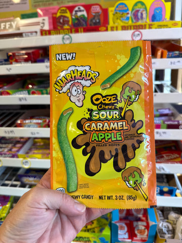 Warheads Sour Caramel Apple Filled Ropes