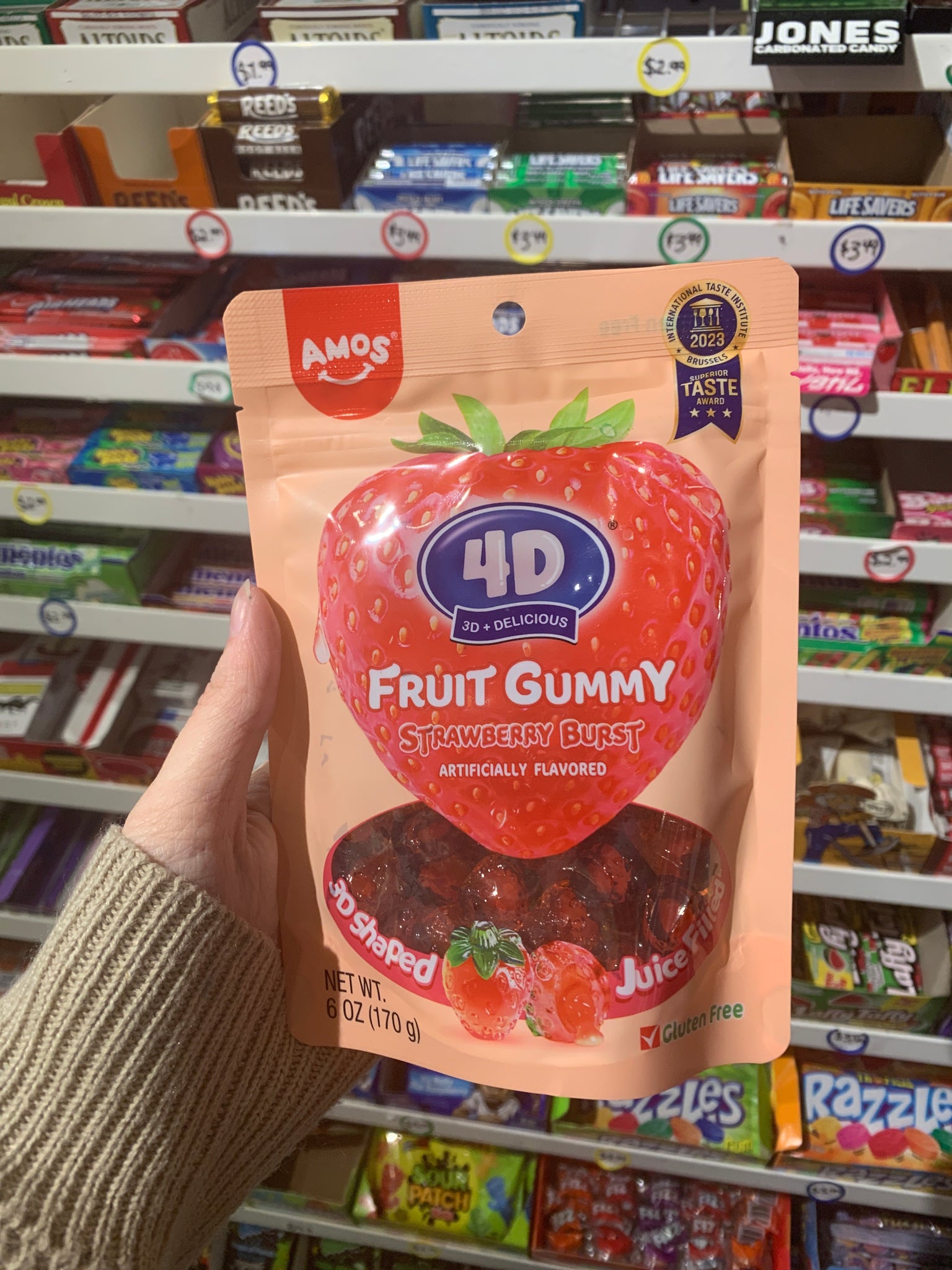 Amos 4D Strawberry Burst Fruit Gummy