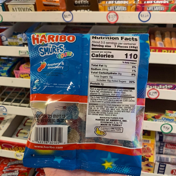 Haribo sour smurfs