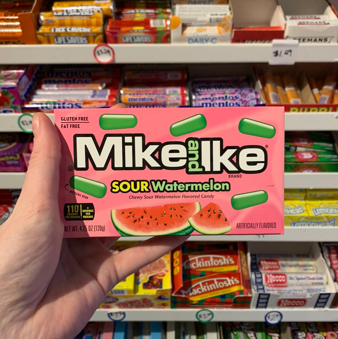 Sour watermelon Mike & Ike theatre box