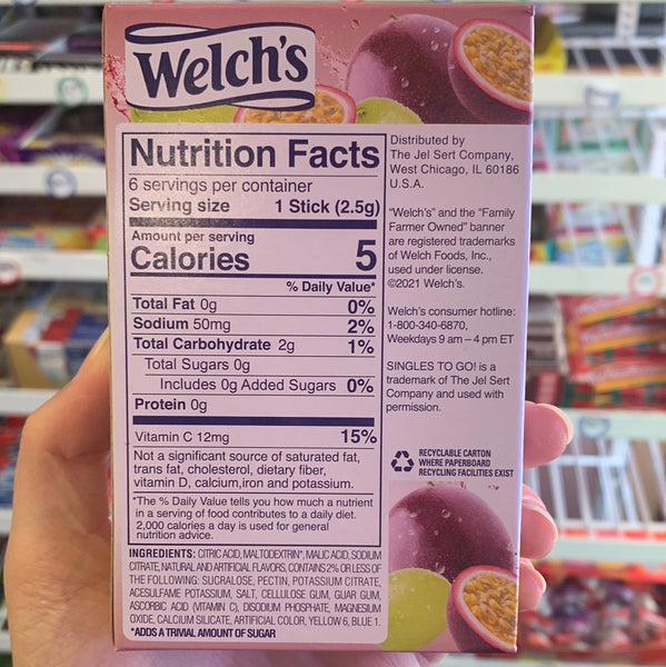 Welch’s Passionfruit Drink Singles To Go