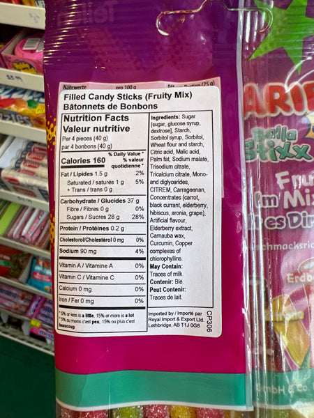 Haribo Fruity Sour Balla Stixx