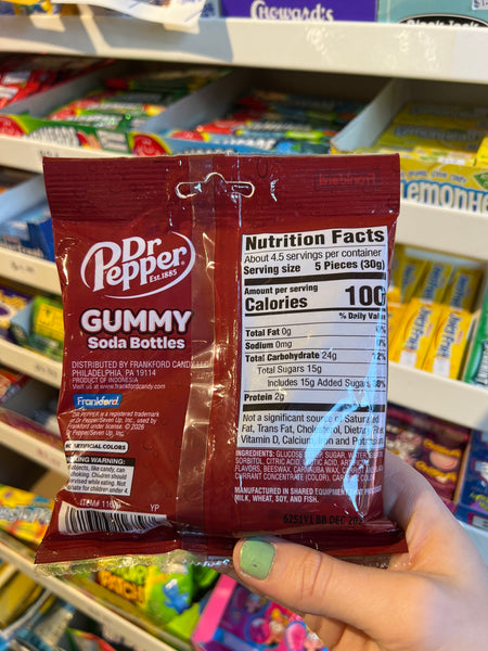 Dr. Pepper Gummy Soda Bottes