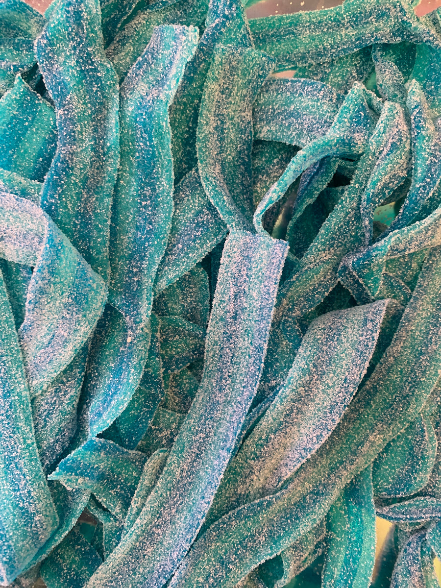 Sour Blue Raspberry Belts – Dessart Sweets Ice Cream & Candy Store