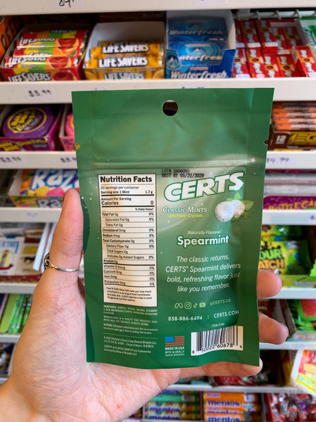 Spearmint Certs