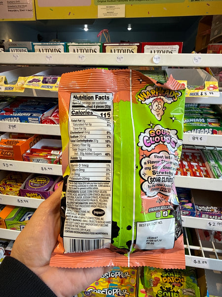 Warheads Peach Sour Clouds