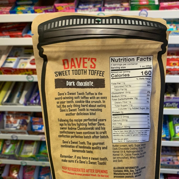 Dave’s Sweet Tooth Toffee- Dark Chocolate