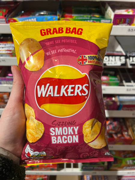 Walkers Smoky Bacon Crisps - Grab Bag