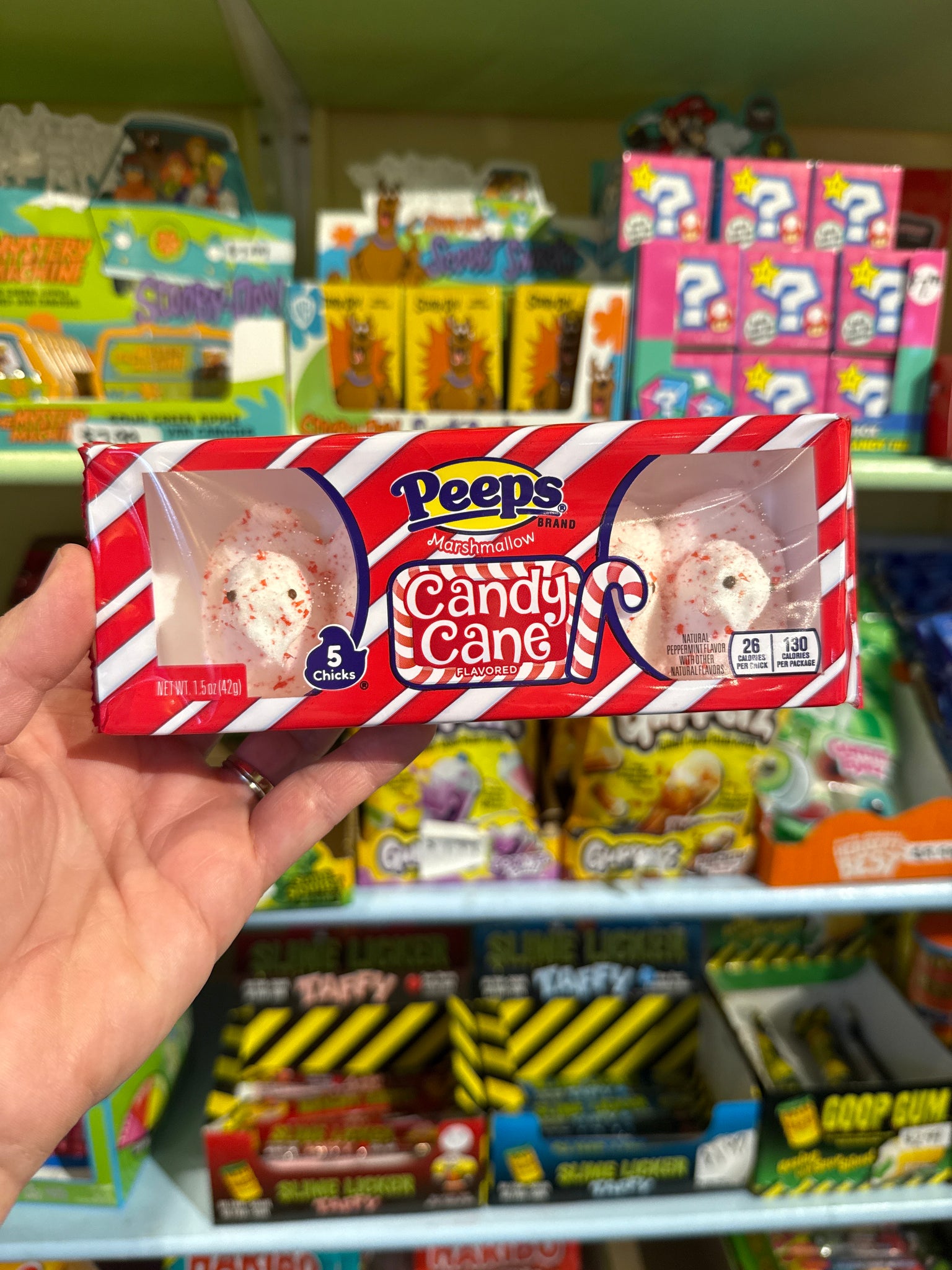 Peeps Candy Cane Chicks