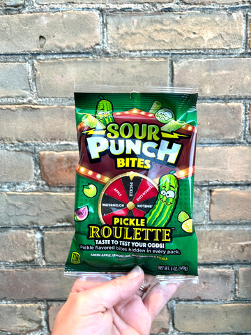 Sour punch bites pickle roulette