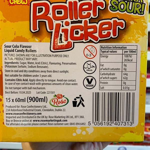 Roller Licker Sour Cola Flavour