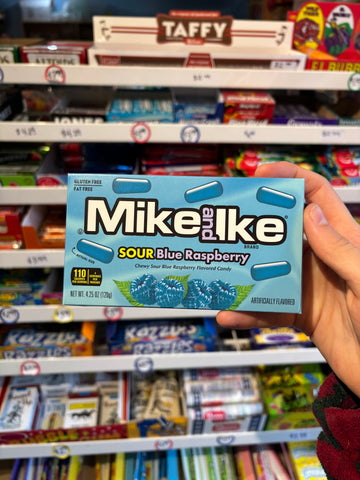 Sour Blue Raspberry Mike and Ike Theatre Box