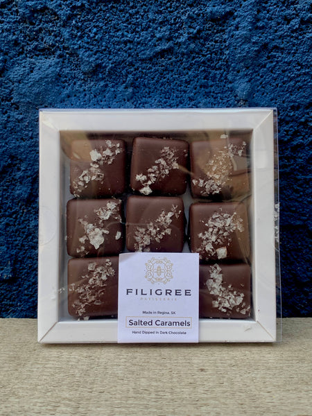 Filigree Patisserie chocolate caramels