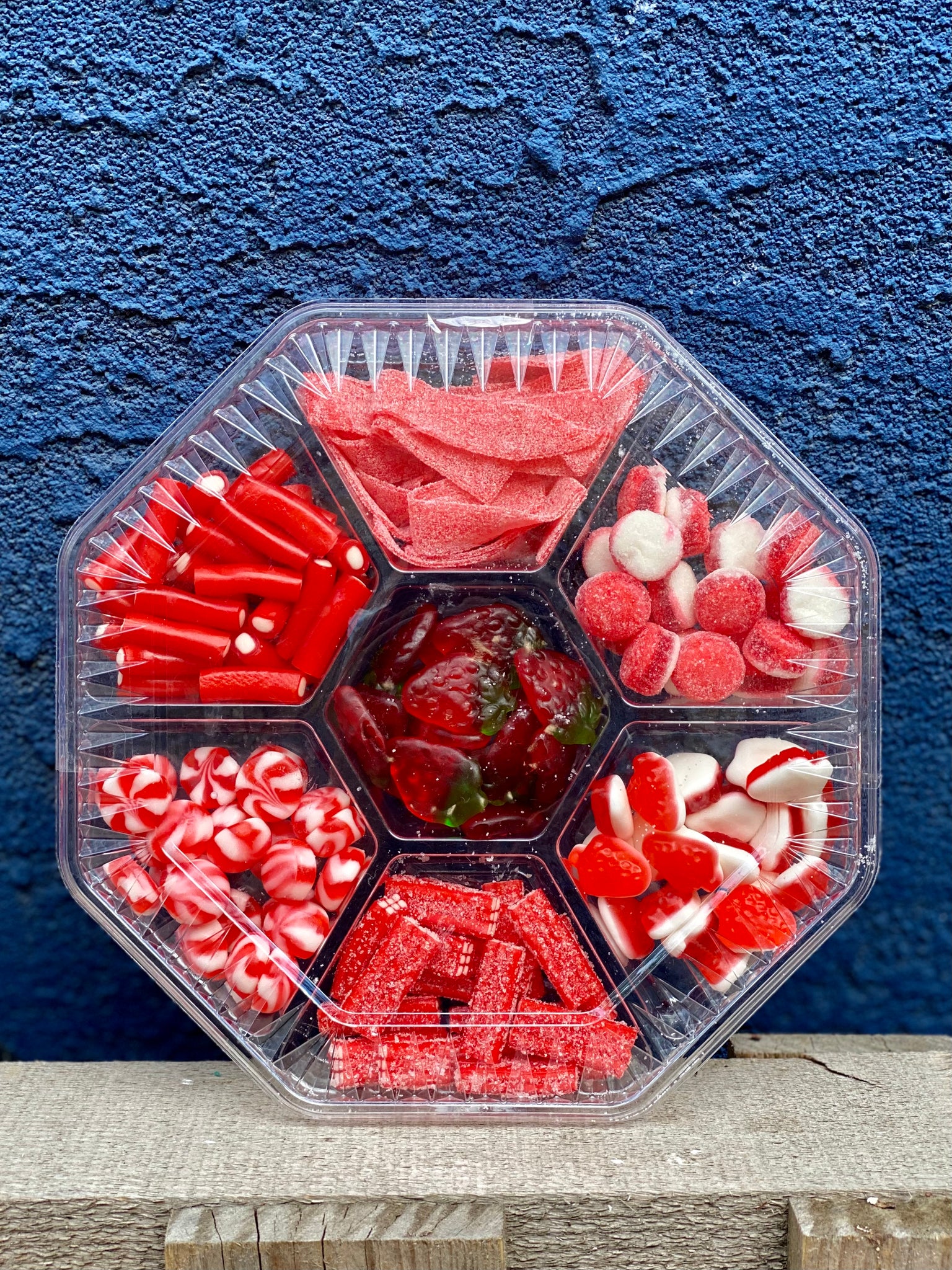 Strawberry candy platter