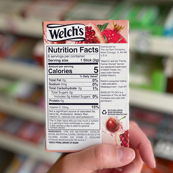 Welch’s Cherry Pomegranate Singles To Go