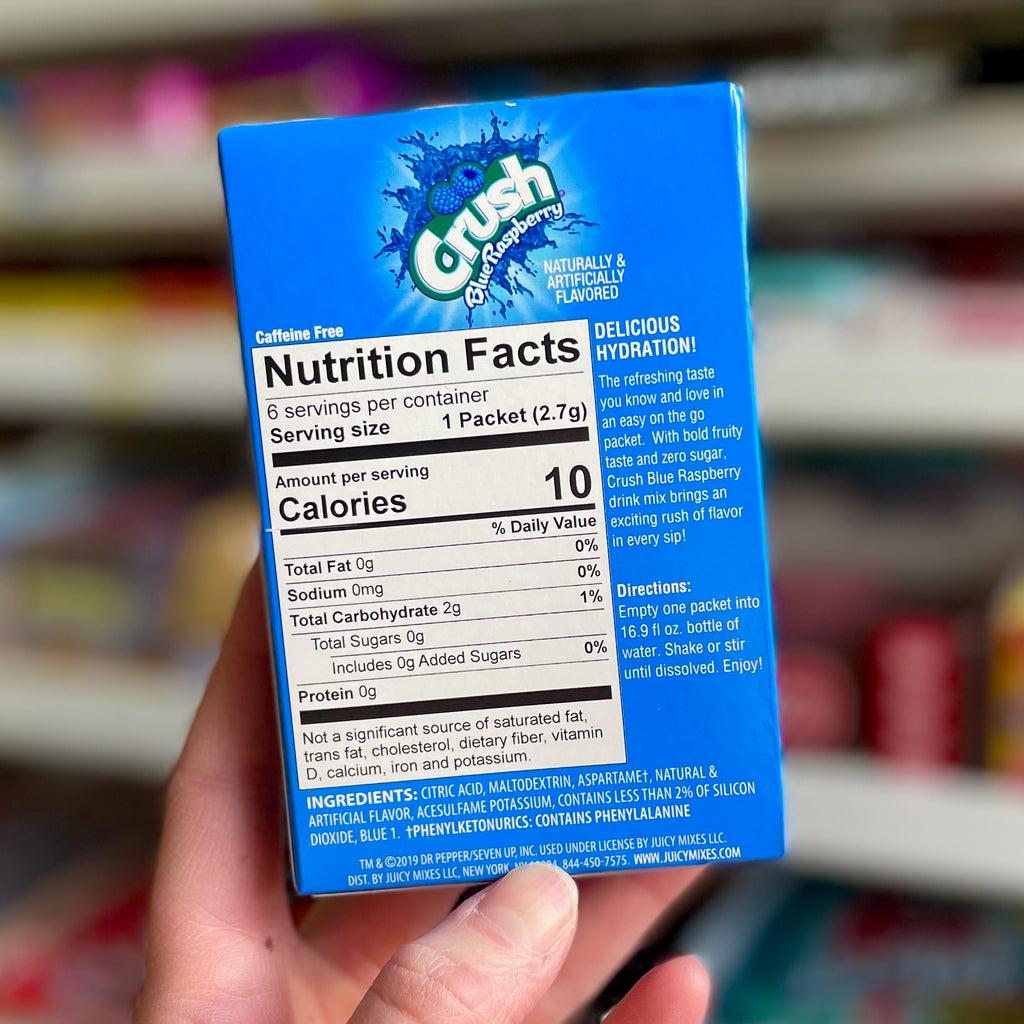 Crush Blue Raspberry Drink Mix Online Here | www.oceanproperty.co.th