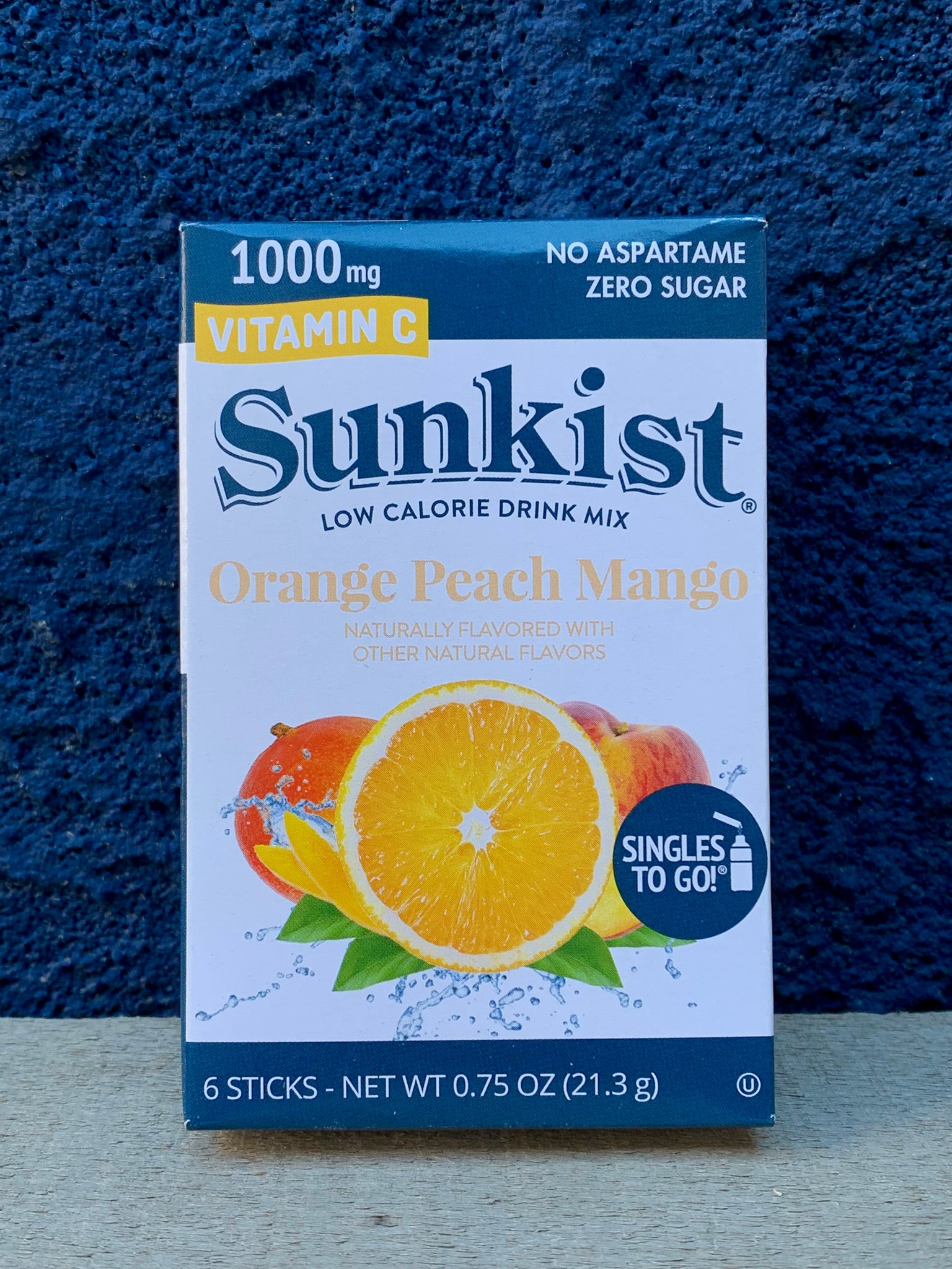 Sunkist Drink Mix Singles- Orange Peach Mango