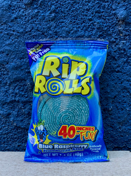 Rip Rolls - Sour Blue Raspberry – Dessart Sweets Ice Cream & Candy Store
