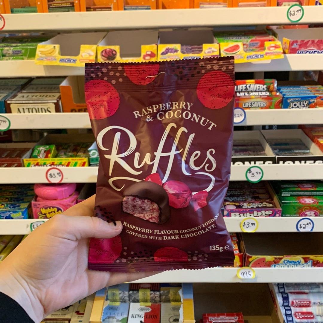 Ruffles - Raspberry and Coconut – Dessart Sweets Ice Cream & Candy Store