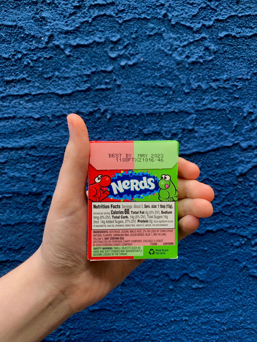 Nerds Box - Watermelon & Cherry – Dessart Sweets Ice Cream & Candy Store