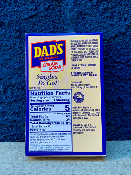 Dad’s Cream Soda Singles To Go