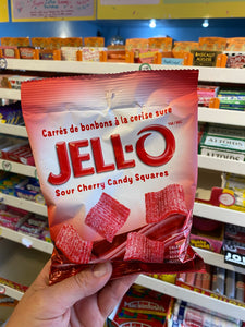 Jell-o Candy Squares- Cherry