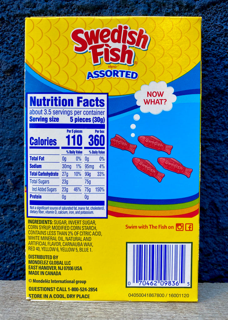 Swedish Fish Assorted Theatre Box Dessart Sweets Ice Cream & Candy Store Swedish Fish Assorted Theatre Box Dessart Sweets Ice Cream & Candy Store