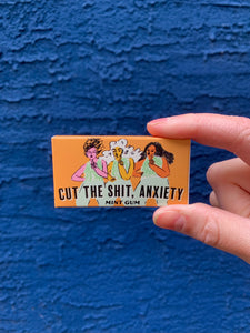 Cut the S**t Anxiety Blue Q Gum